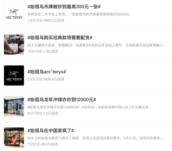 “一鸟难九游体育求”中产为何偏爱始祖鸟？(图2)