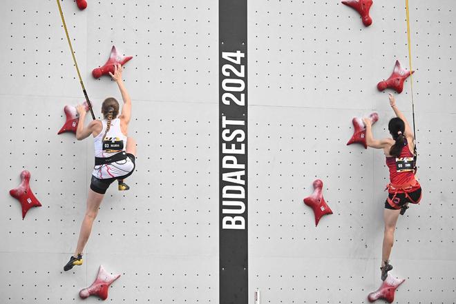 九游体育女子速度攀岩表出现故障周娅菲进行重赛并再次取胜